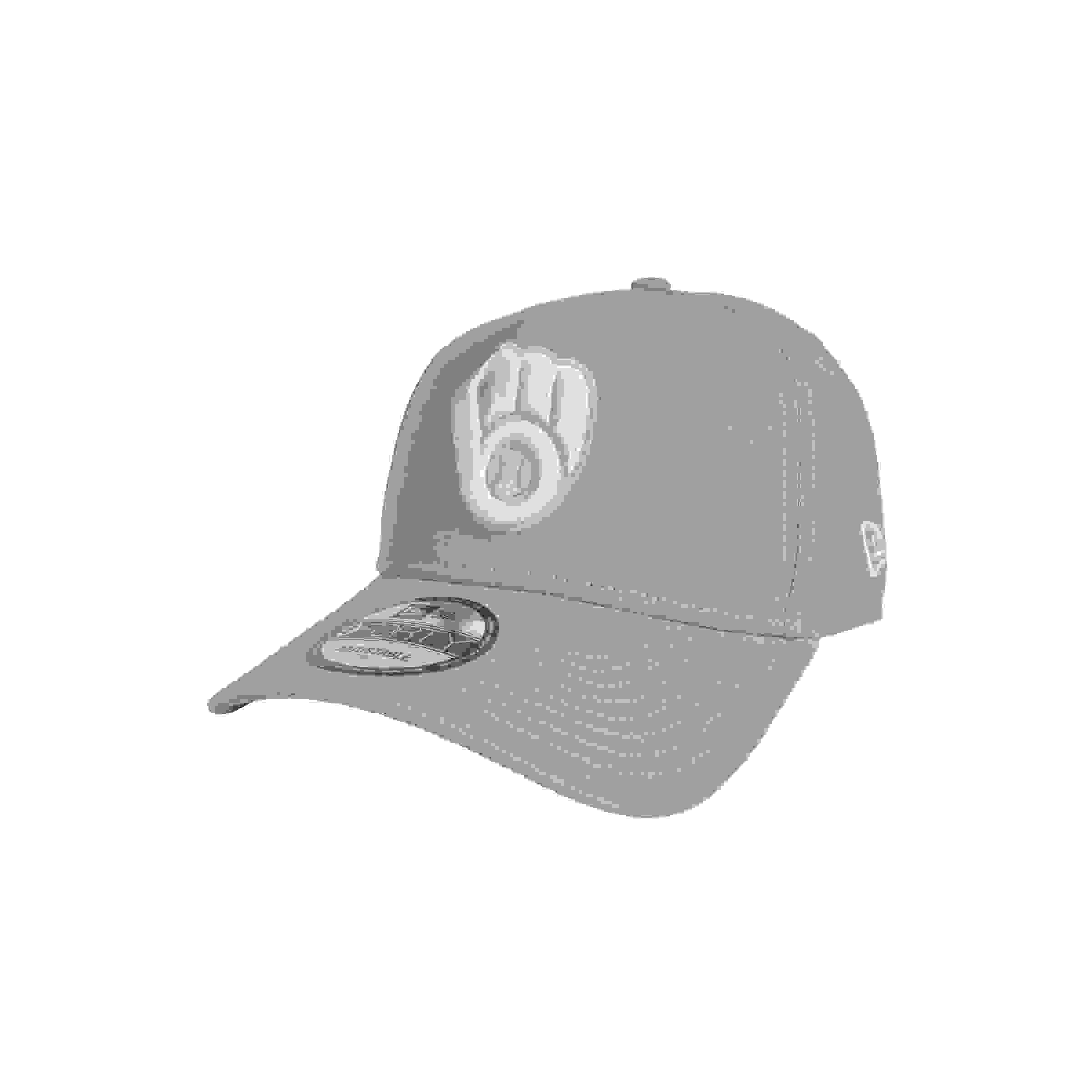 New Era Milwaukee Brewers 9FORTY A-Frame Color Pack Grey Snapback Hat